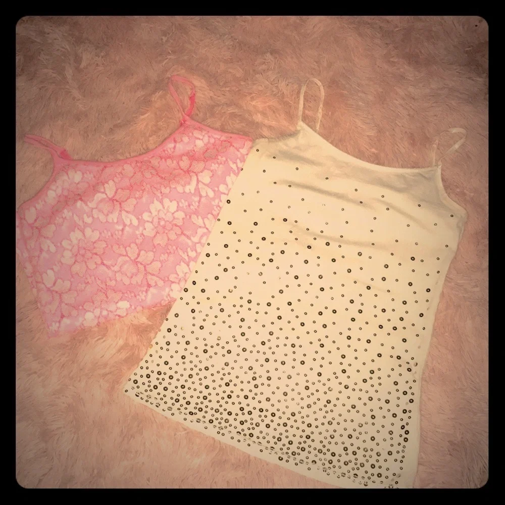 ⬇️ 2/$25 Listings - 2 Girl's Justice Embellished Summertime Tank Tops